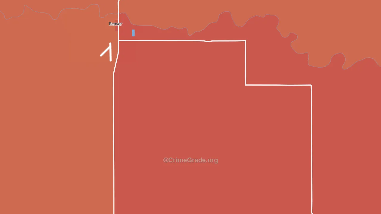Knowles, OK Map of Drug-Related Crime Rates