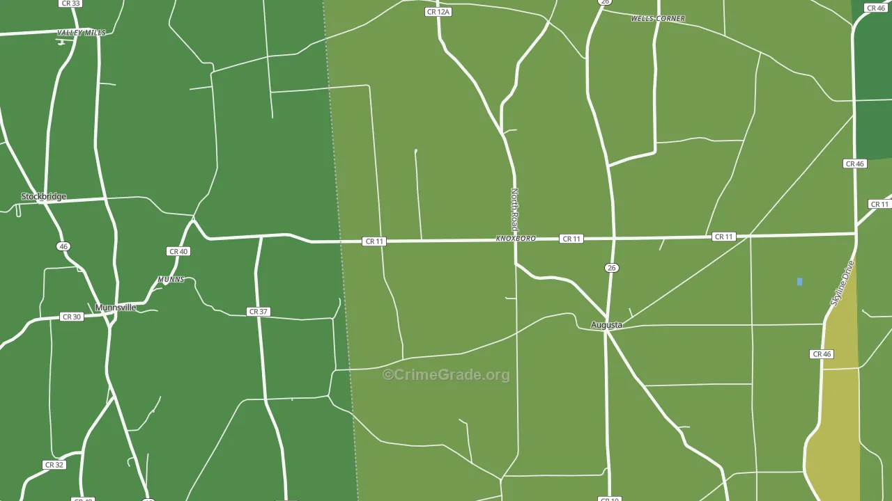 Knoxboro, NY Map of Drug-Related Crime Rates