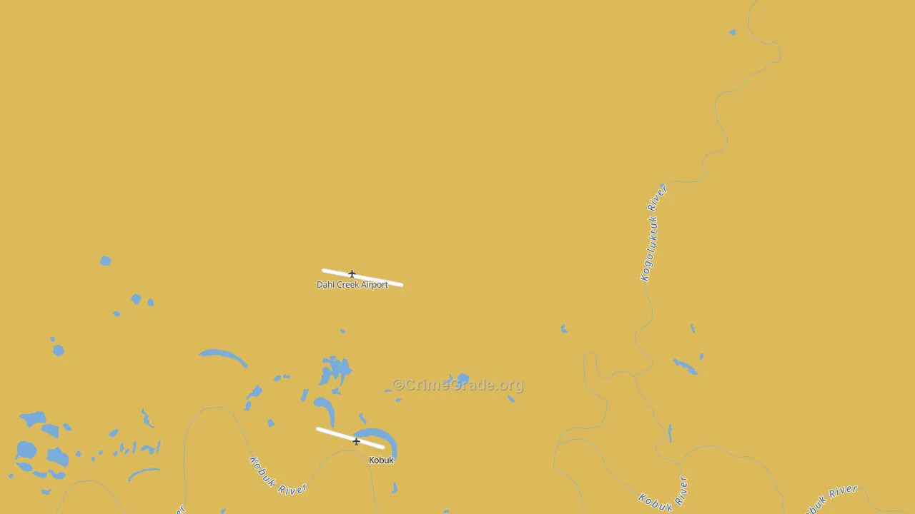 Kobuk, AK Map of Drug-Related Crime Rates