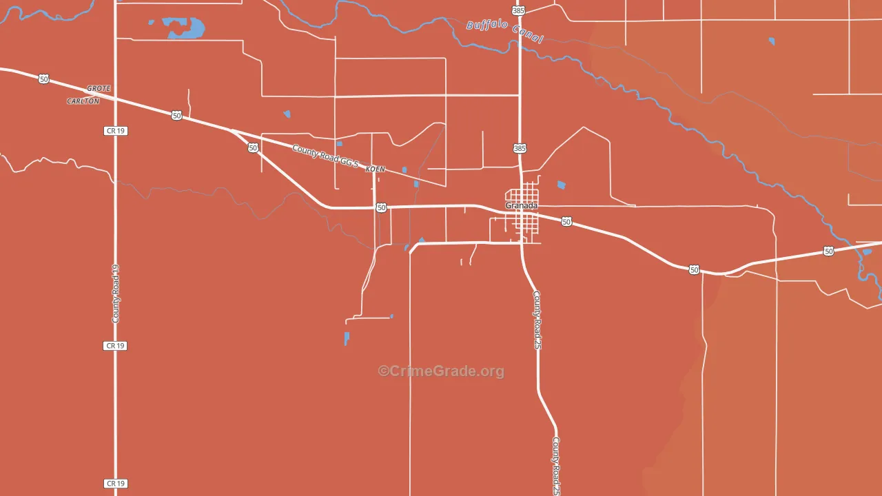 Koen, CO Map of Drug-Related Crime Rates