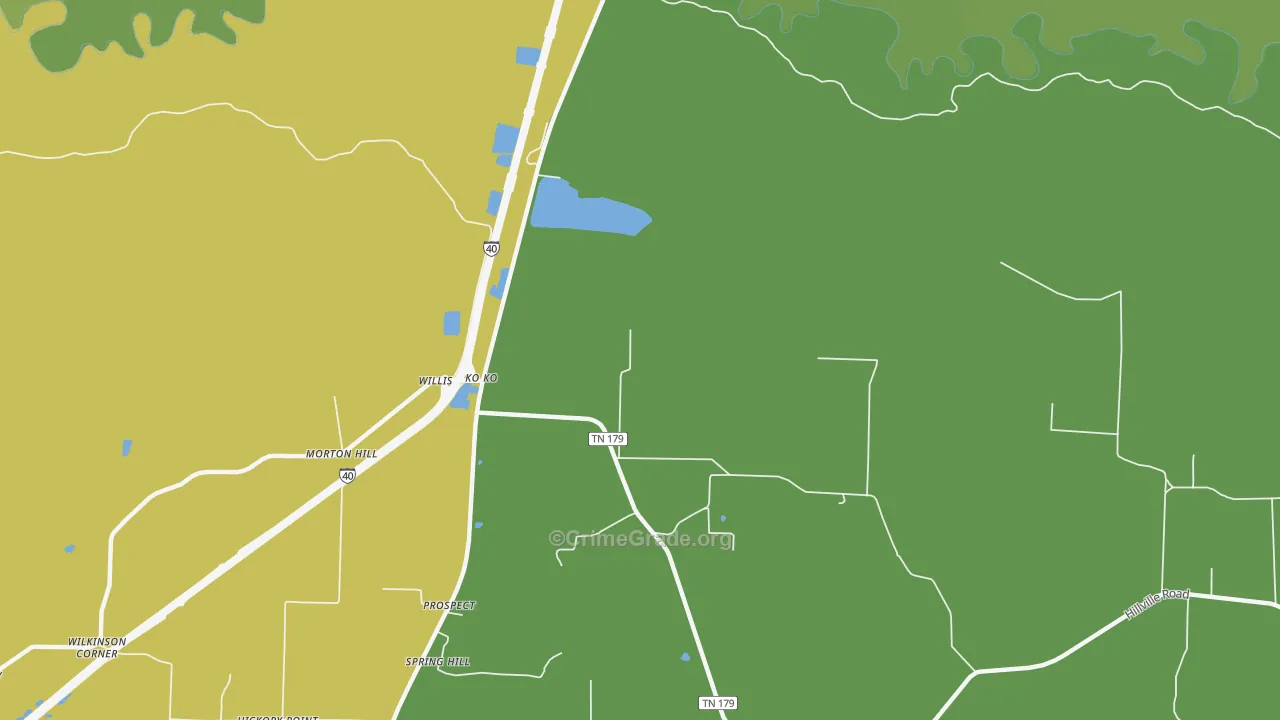 Koko, TN Map of Drug-Related Crime Rates