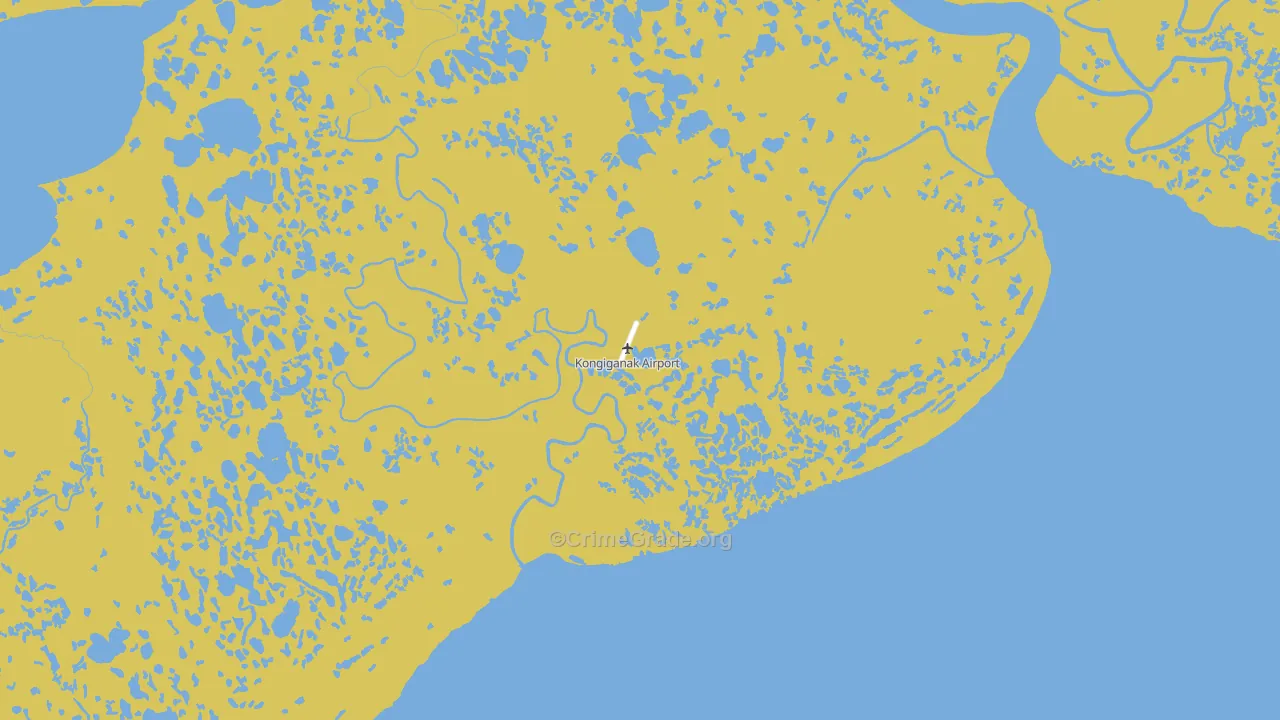 Kongiganak, AK Map of Drug-Related Crime Rates