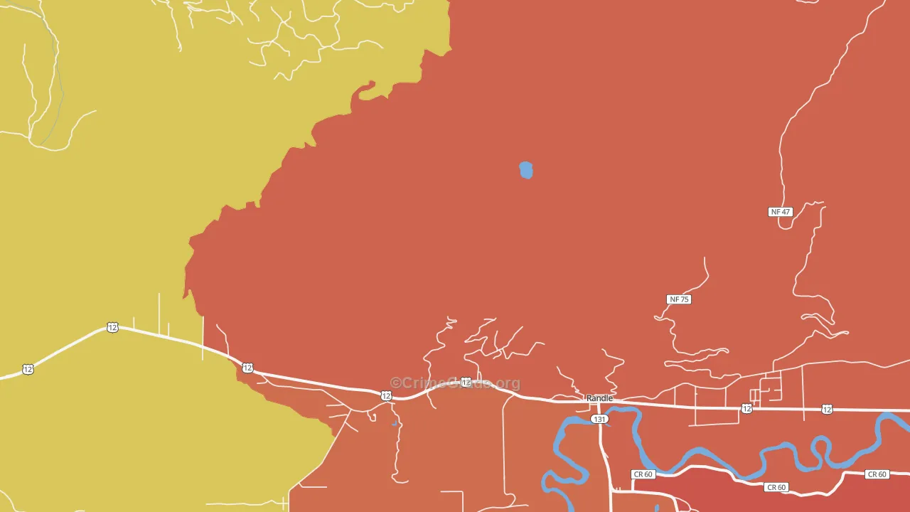 Kosmos, WA Map of Drug-Related Crime Rates