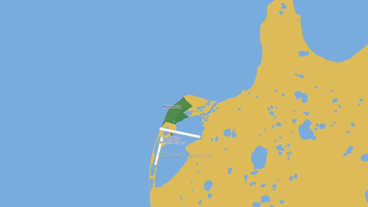 Kotzebue, AK Map of Drug-Related Crime Rates