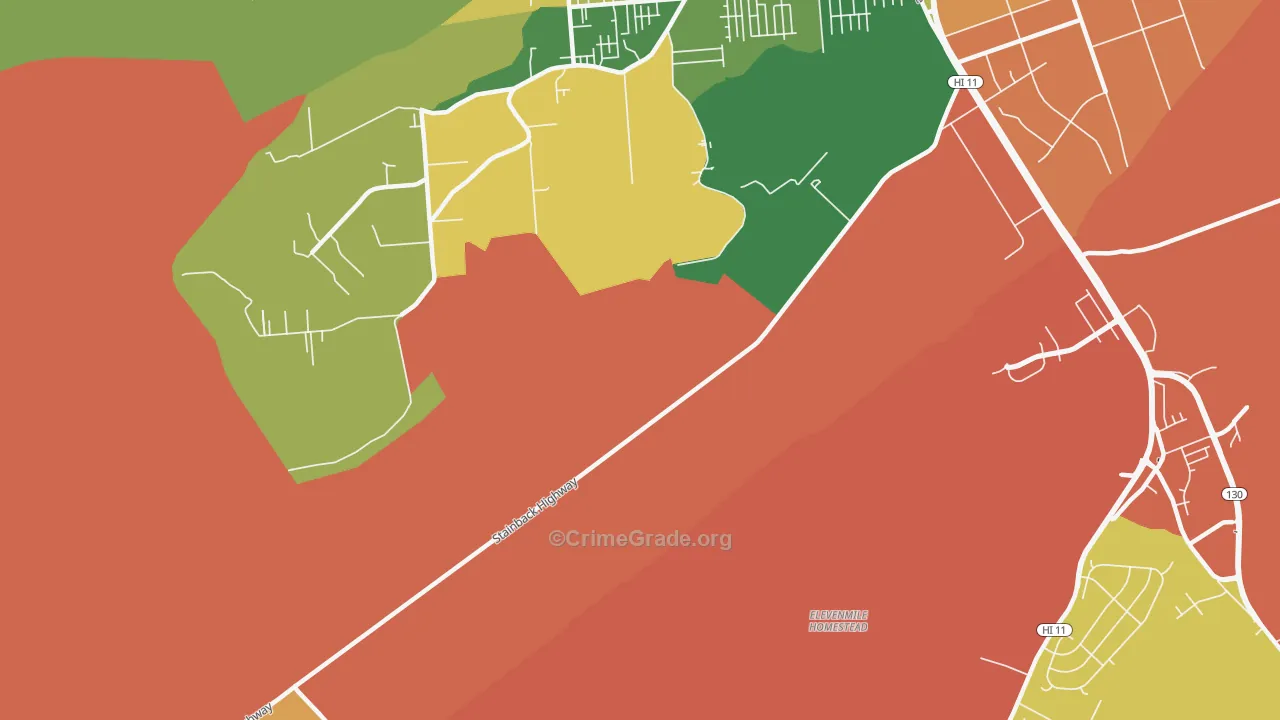 Kukui, HI Map of Drug-Related Crime Rates