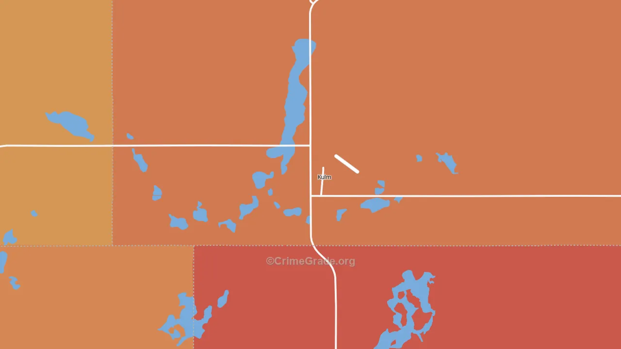 Kulm, ND Map of Drug-Related Crime Rates