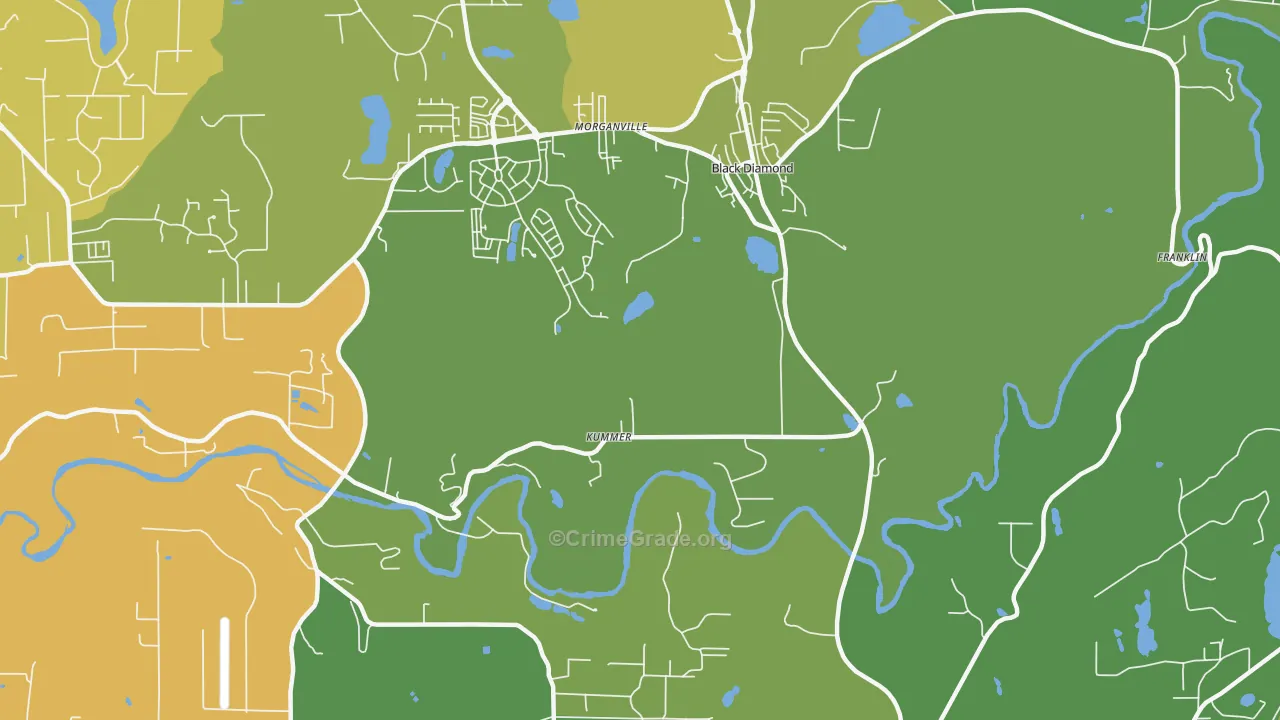 Kummer, WA Map of Drug-Related Crime Rates