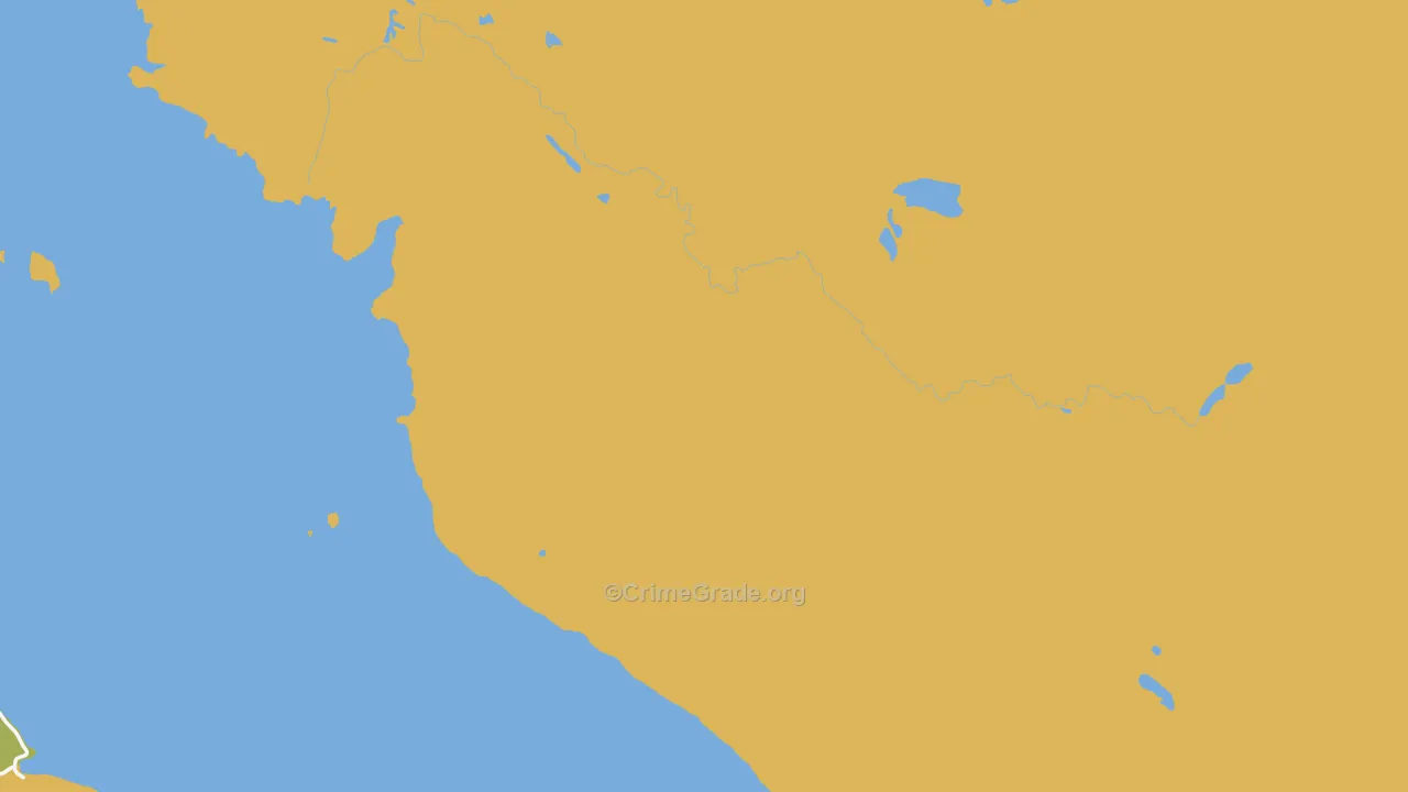 Kupreanof, AK Map of Drug-Related Crime Rates