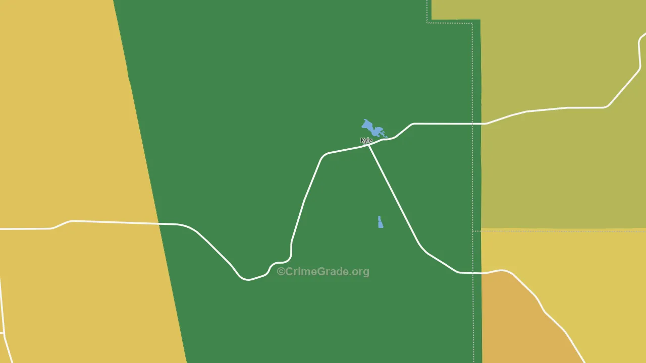 Kyle, SD Map of Drug-Related Crime Rates