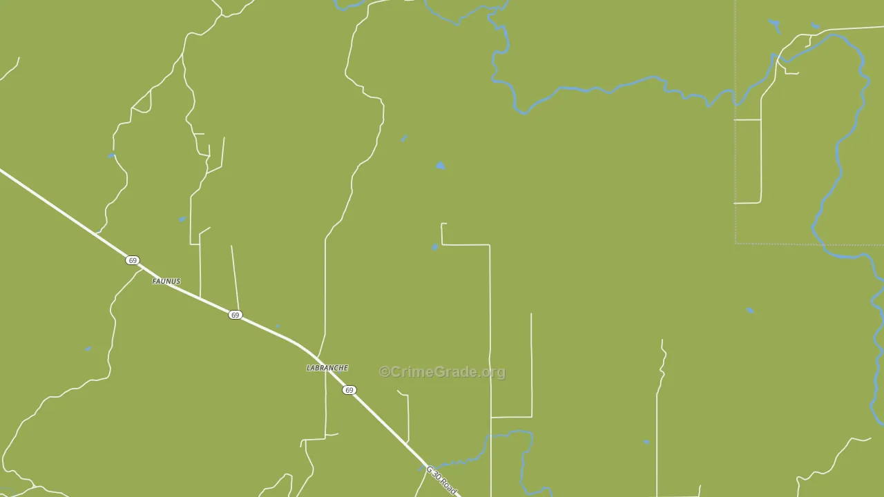 La Branch, MI Map of Drug-Related Crime Rates