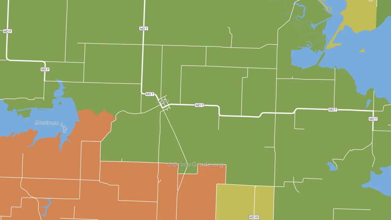 La Due, MO Map of Drug-Related Crime Rates