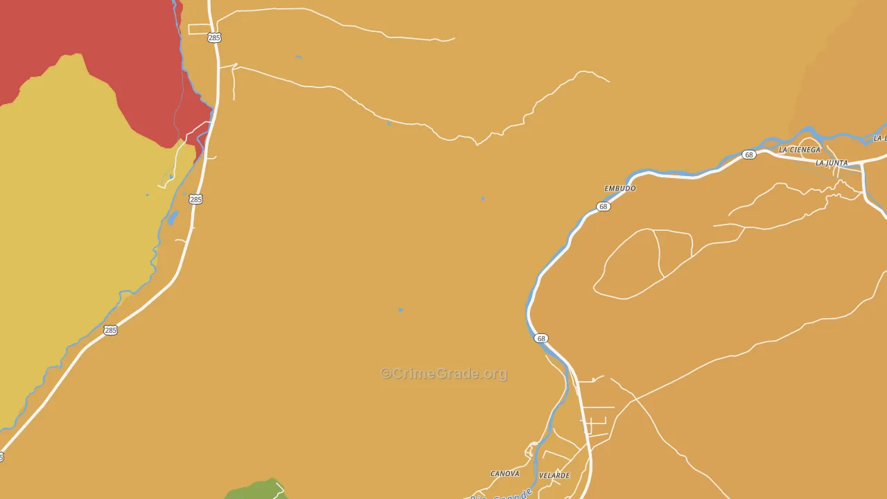 La Junta, NM Map of Drug-Related Crime Rates