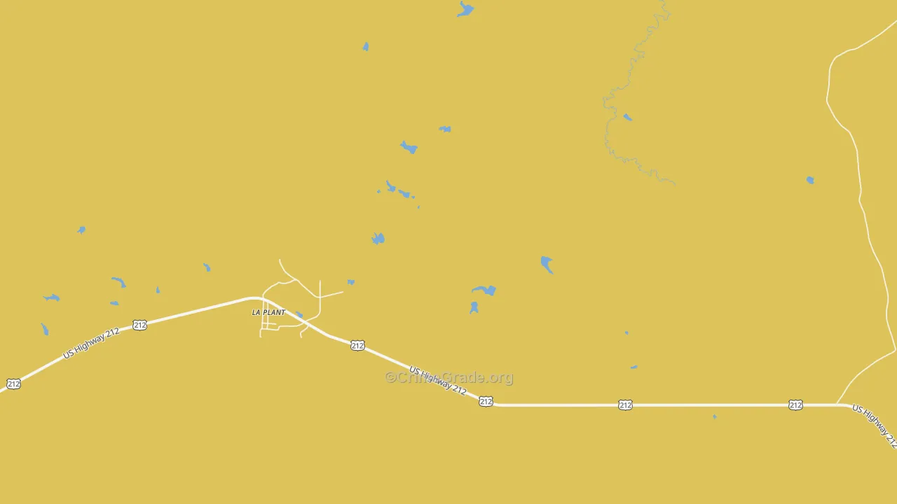 La Plant, SD Map of Drug-Related Crime Rates