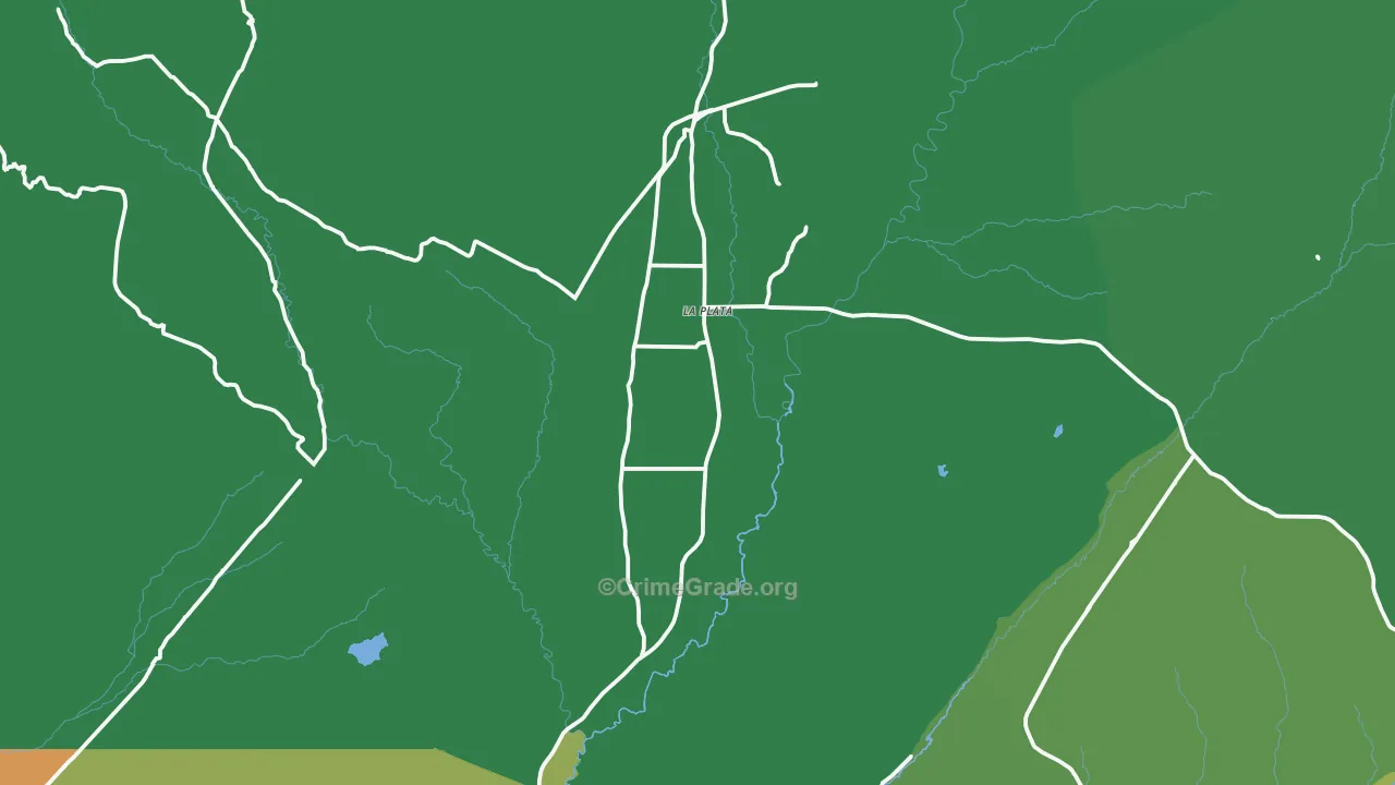 La Plata, NM Map of Drug-Related Crime Rates