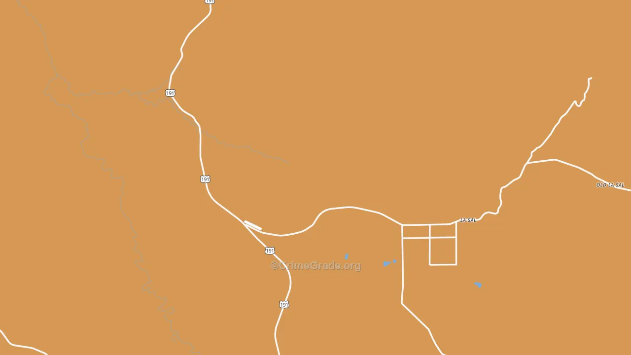 La Sal, UT Map of Drug-Related Crime Rates