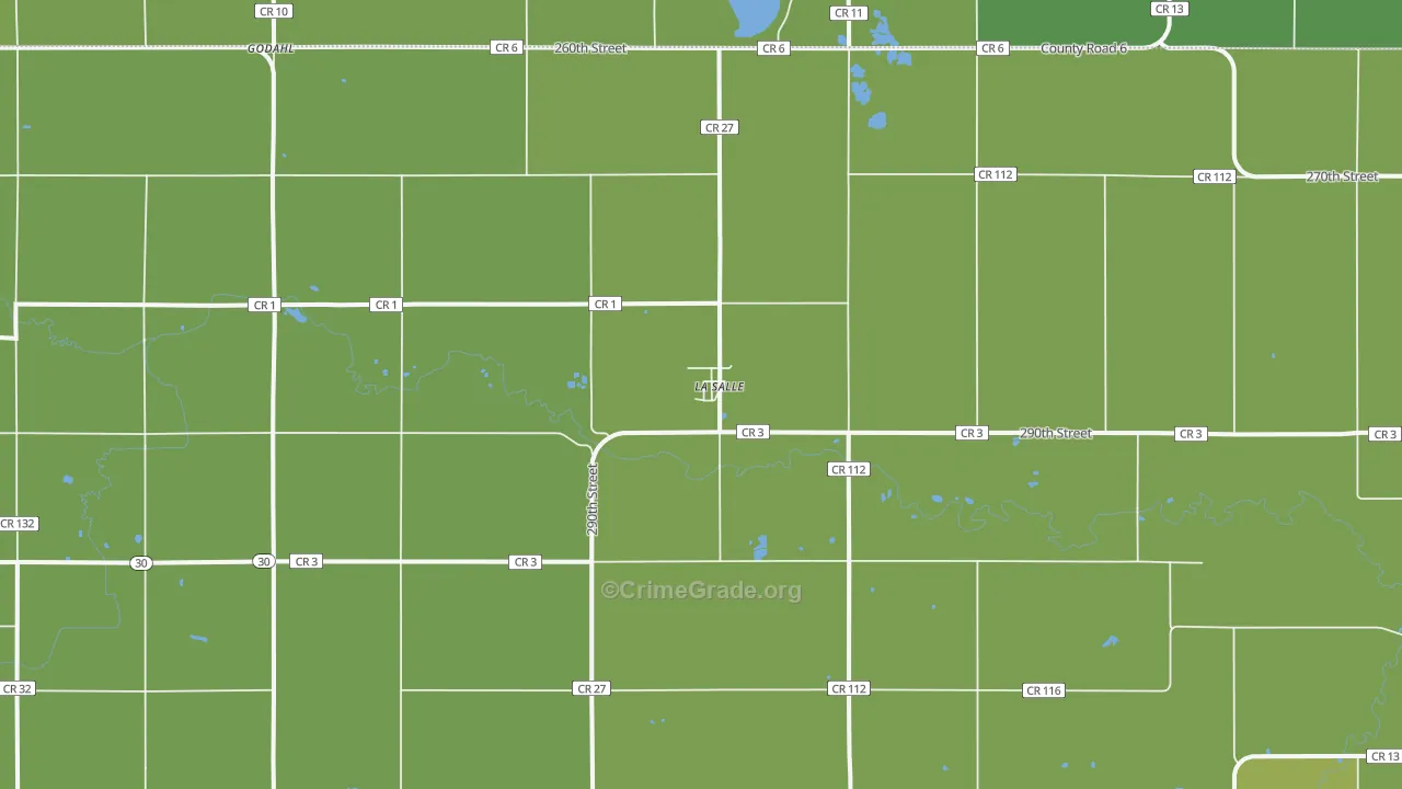La Salle, MN Map of Drug-Related Crime Rates