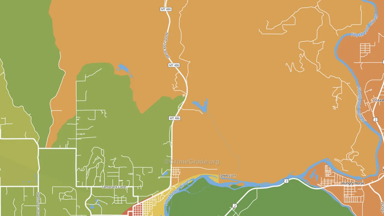 La Salle, MT Map of Drug-Related Crime Rates