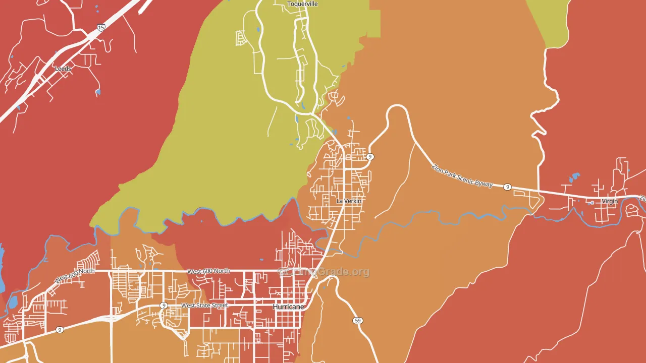 La Verkin, UT Map of Drug-Related Crime Rates