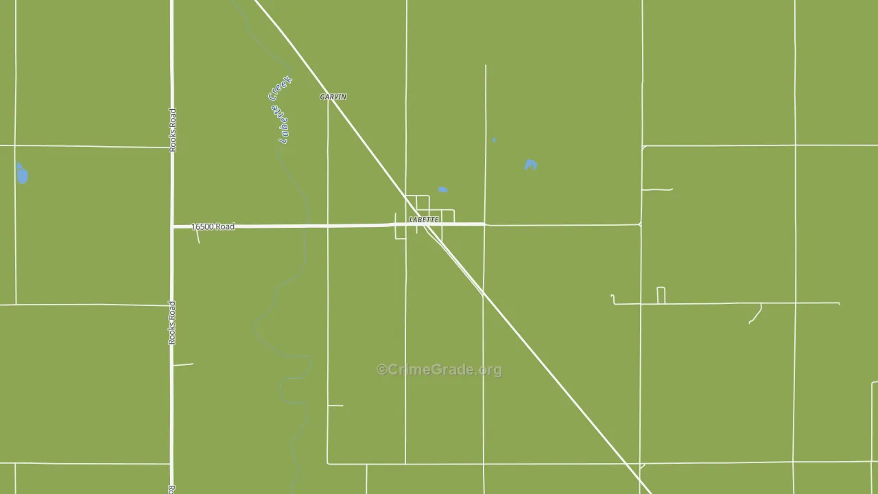 Labette, KS Map of Drug-Related Crime Rates