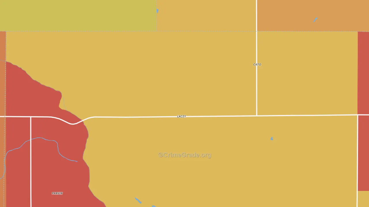 Lacey, OK Map of Drug-Related Crime Rates