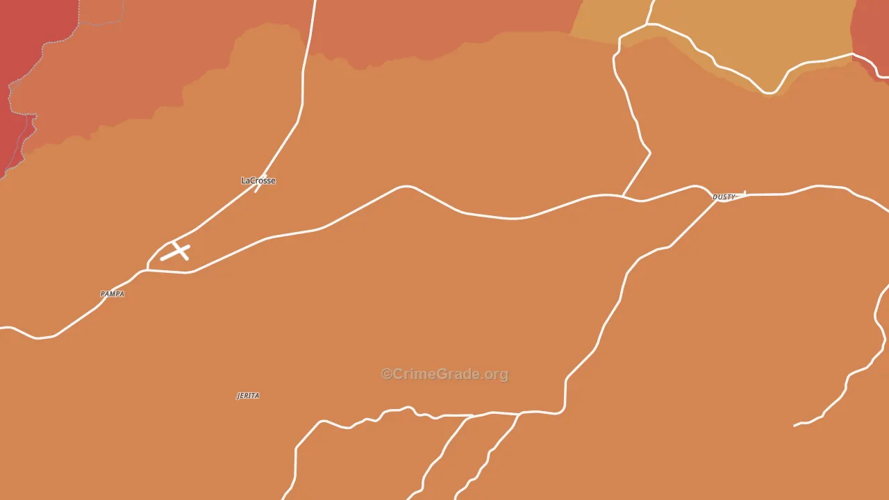 Lacrosse, WA Map of Drug-Related Crime Rates