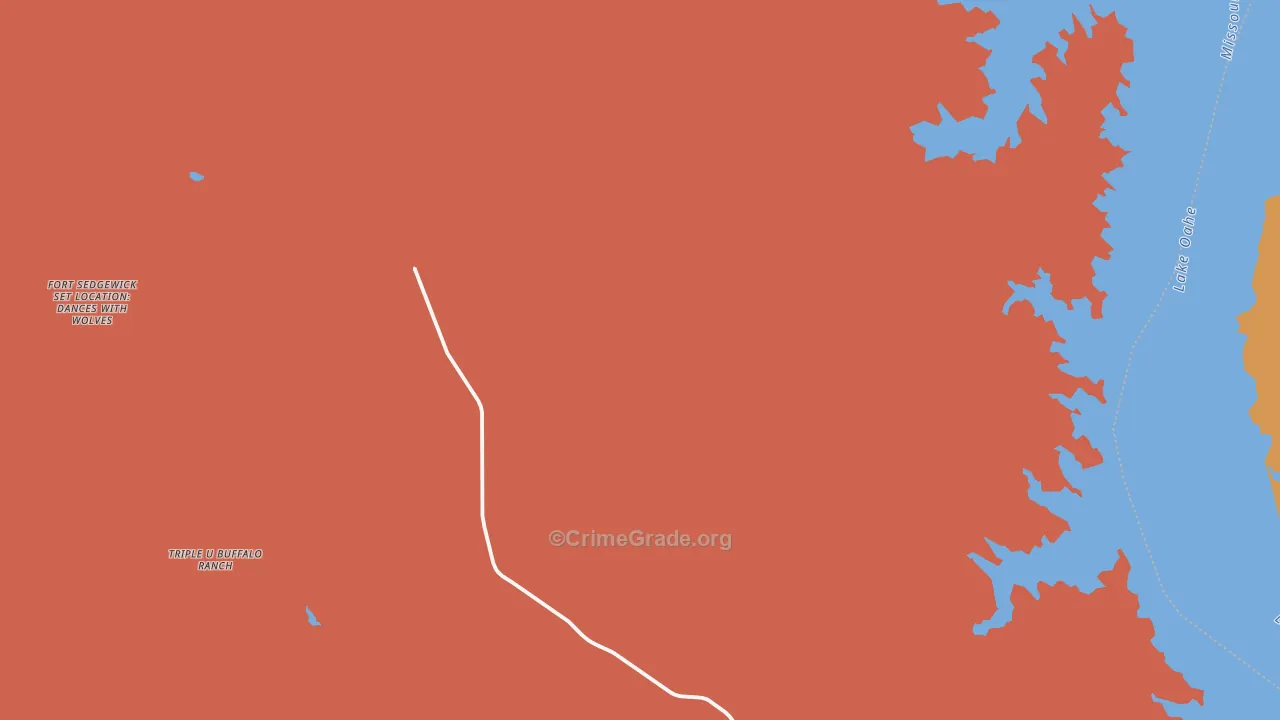 Lacy, SD Map of Drug-Related Crime Rates