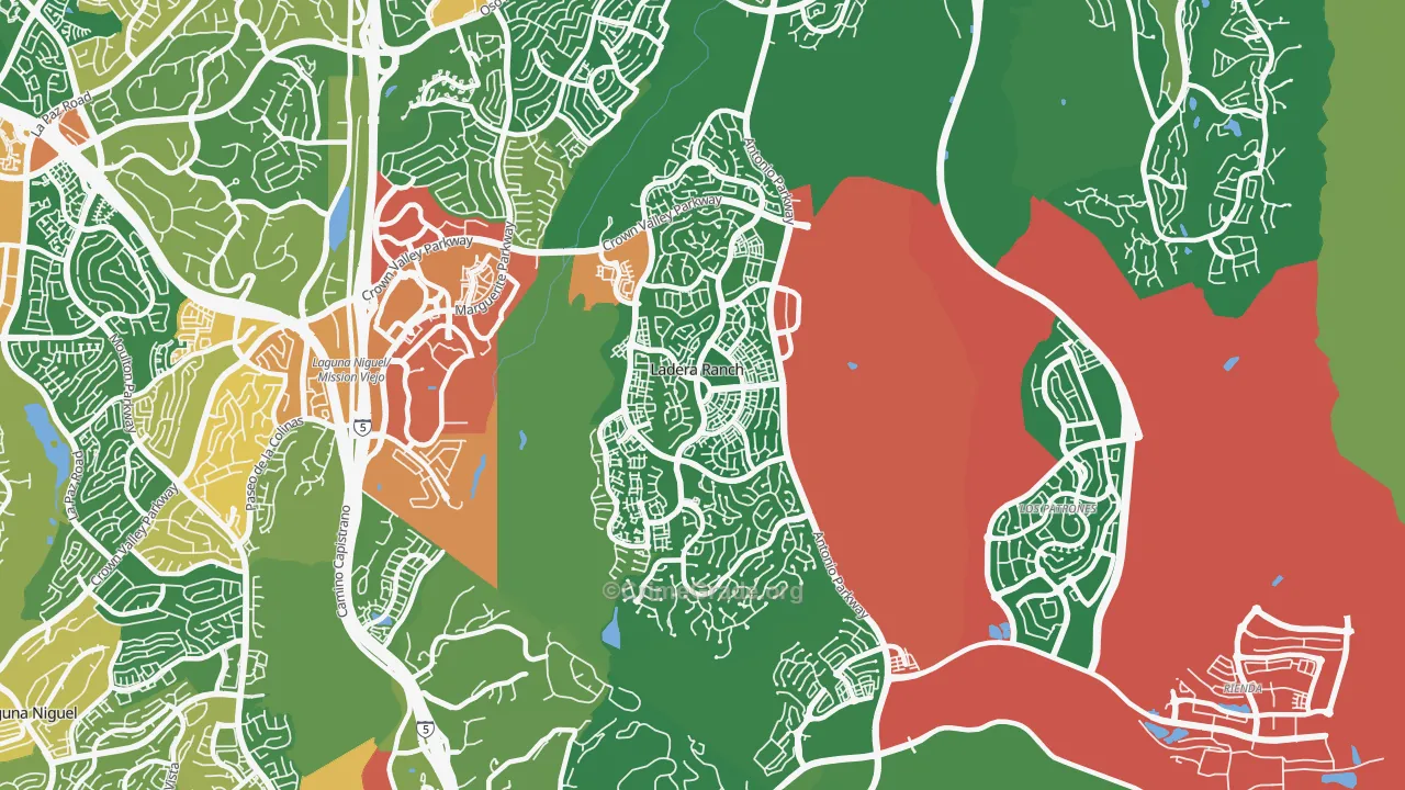 Ladera Ranch, CA Map of Drug-Related Crime Rates