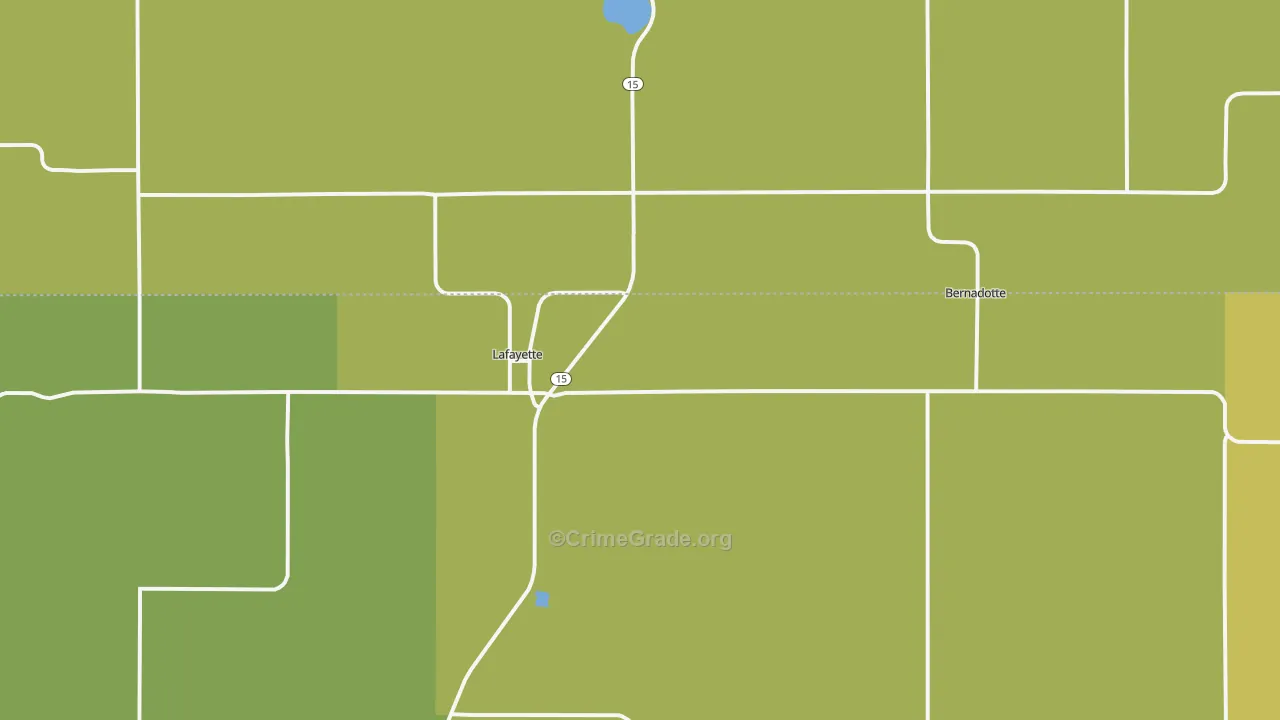 Lafayette, MN Map of Drug-Related Crime Rates