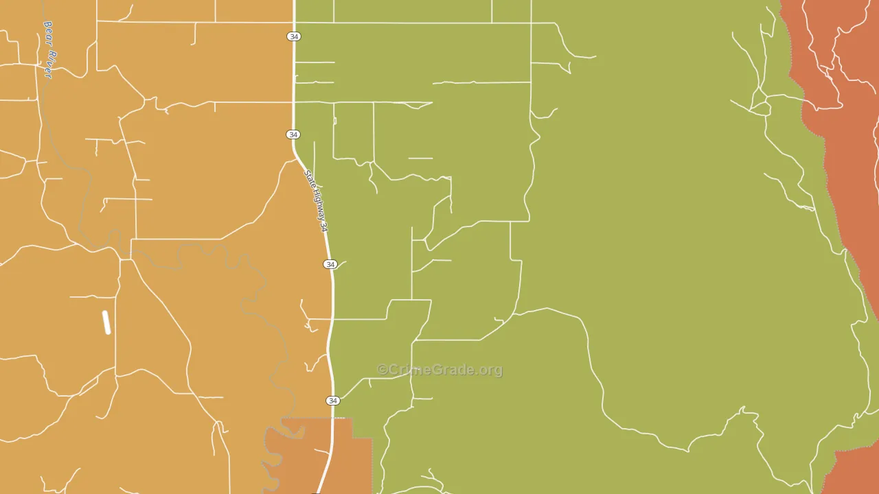 Lago, ID Map of Drug-Related Crime Rates