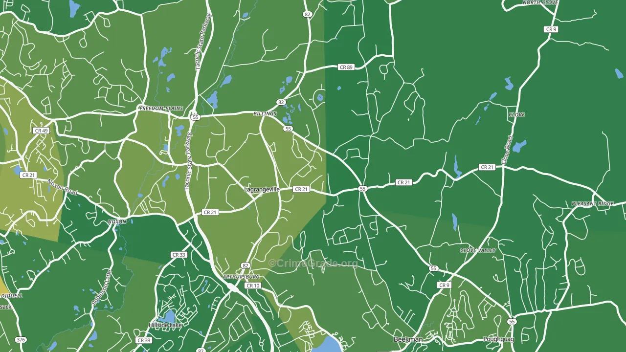 Lagrangeville, NY Map of Drug-Related Crime Rates