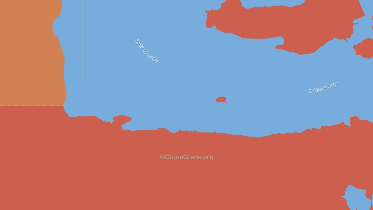 Lake and Peninsula Borough, AK Map of Drug-Related Crime Rates