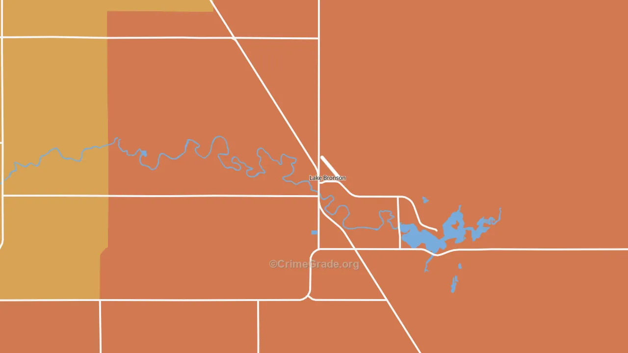 Lake Bronson, MN Map of Drug-Related Crime Rates