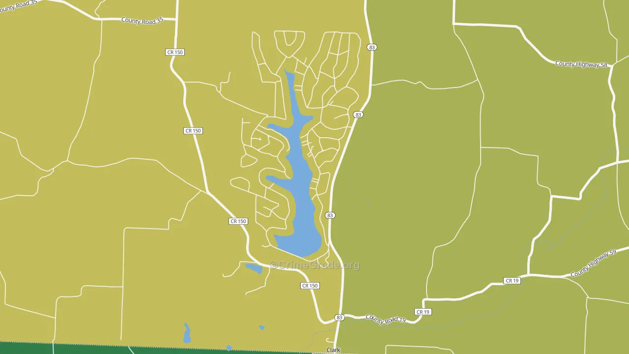 Lake Buckhorn, OH Map of Drug-Related Crime Rates