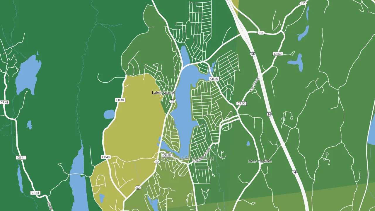 Lake Carmel, NY Map of Drug-Related Crime Rates