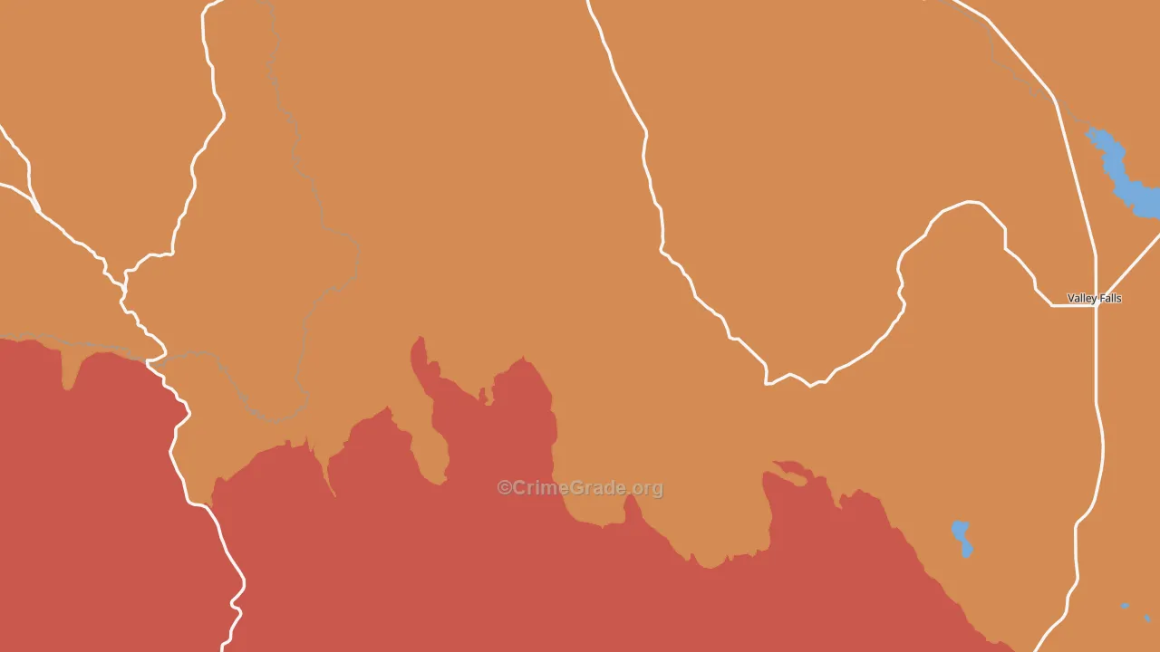 Lake County, OR Map of Drug-Related Crime Rates