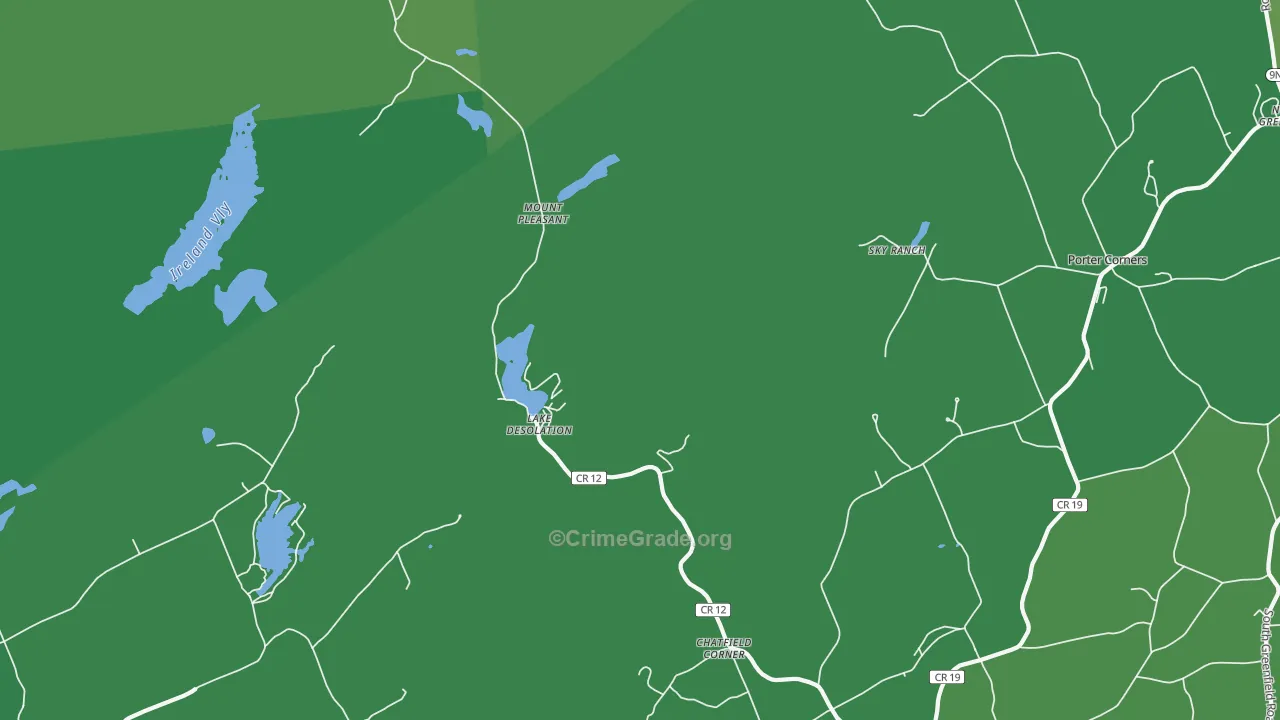 Lake Desolation, NY Map of Drug-Related Crime Rates