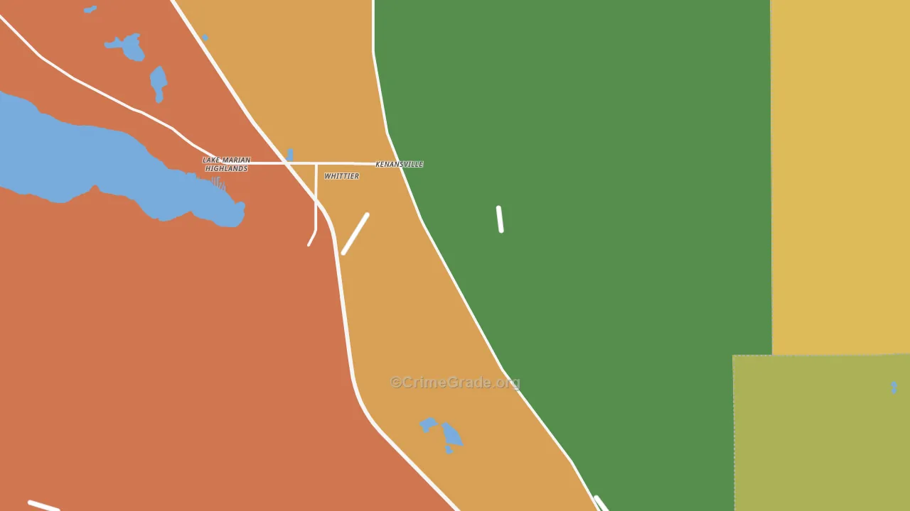 Lake Marian Highlands, FL Map of Drug-Related Crime Rates