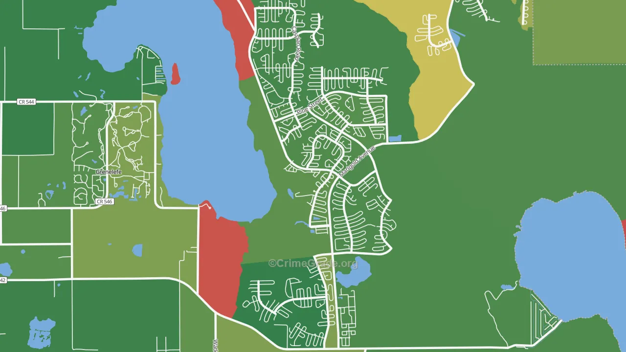 Lake Marion Village, Poinciana, FL Map of Drug-Related Crime Rates