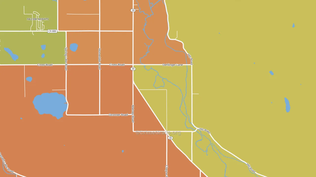 Lake of the Woods, OR Map of Drug-Related Crime Rates