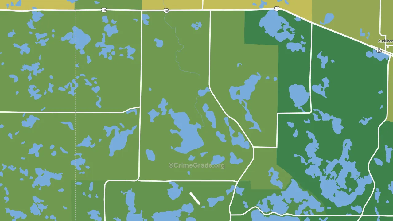 Lake Park, MN Map of Drug-Related Crime Rates