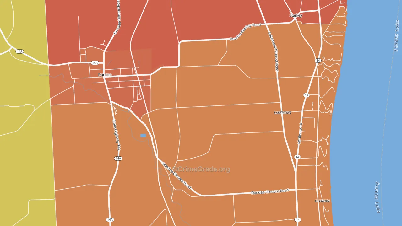 Lakemont, NY Map of Drug-Related Crime Rates