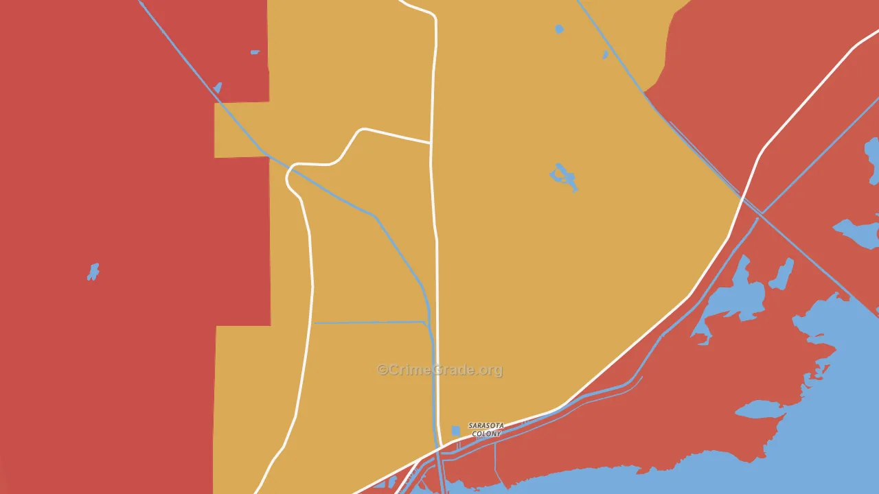 Lakeport, FL Map of Drug-Related Crime Rates