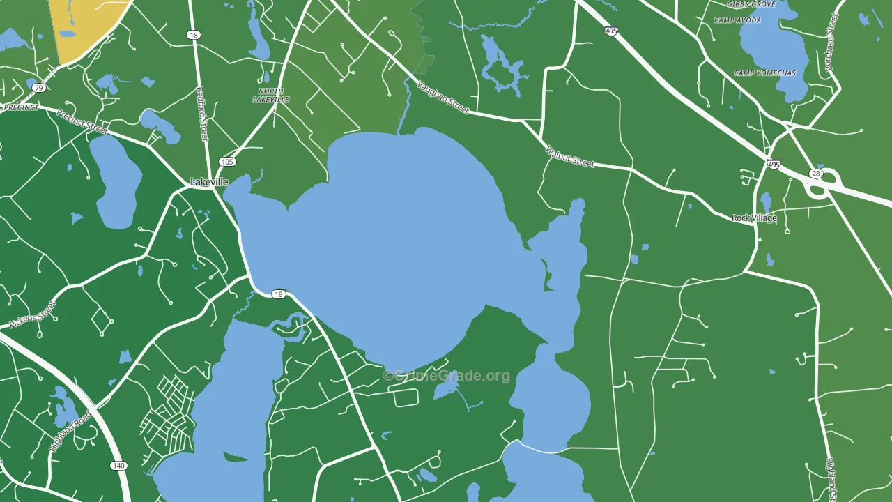 Lakeside, MA Map of Drug-Related Crime Rates