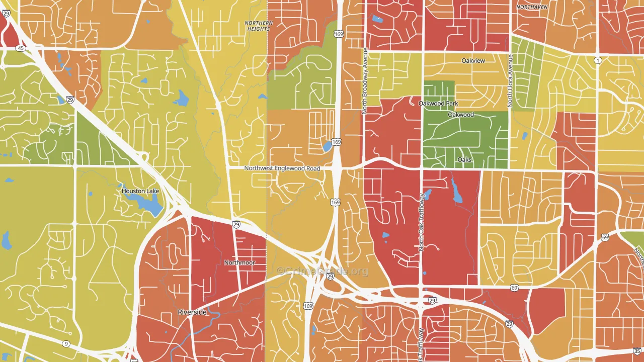 Lakeview Terrace, Kansas City, MO Map of Drug-Related Crime Rates