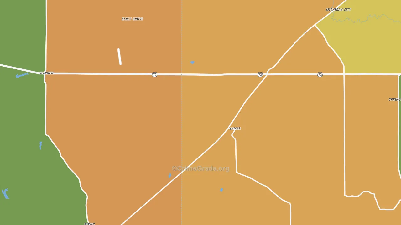 Lamar, MS Map of Drug-Related Crime Rates
