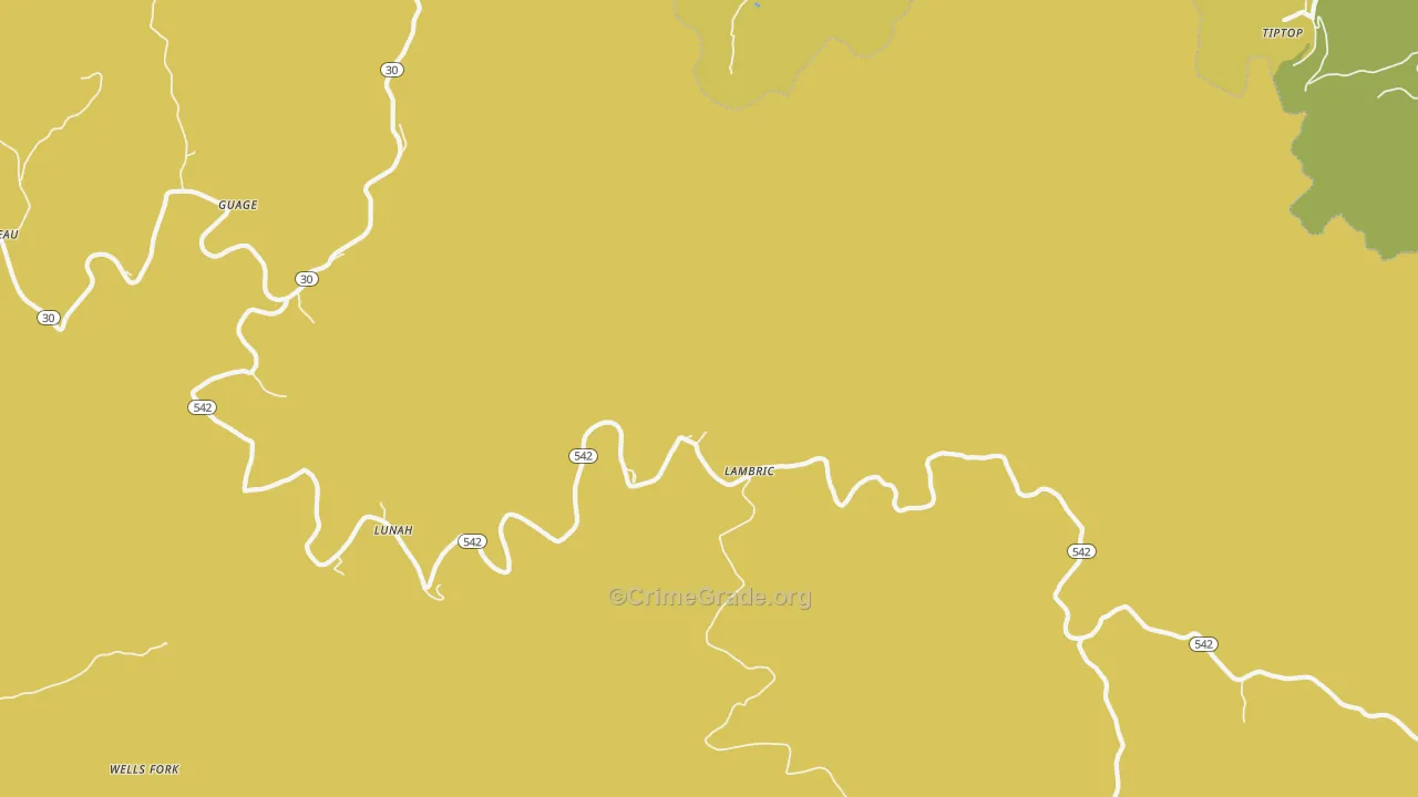 Lambric, KY Map of Drug-Related Crime Rates