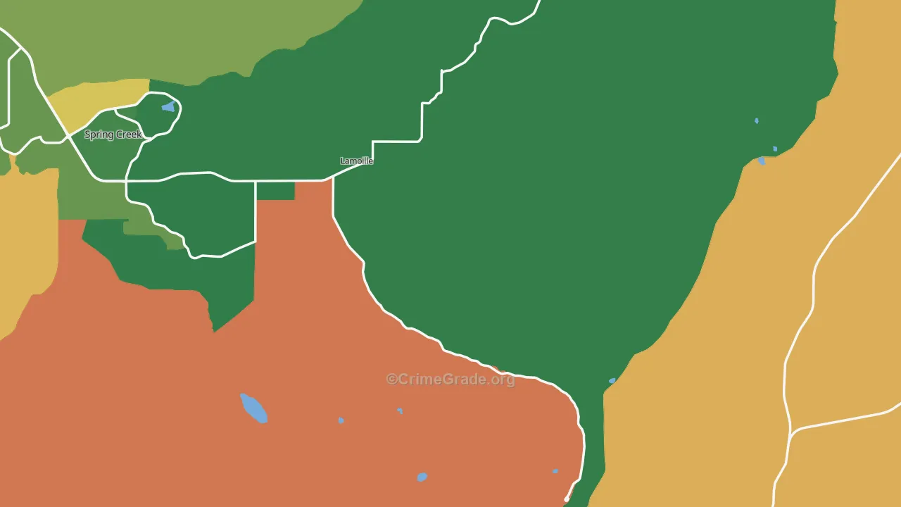 Lamoille, NV Map of Drug-Related Crime Rates