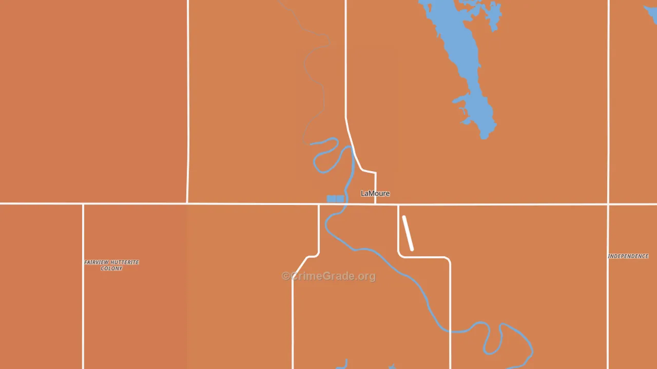 LaMoure, ND Map of Drug-Related Crime Rates