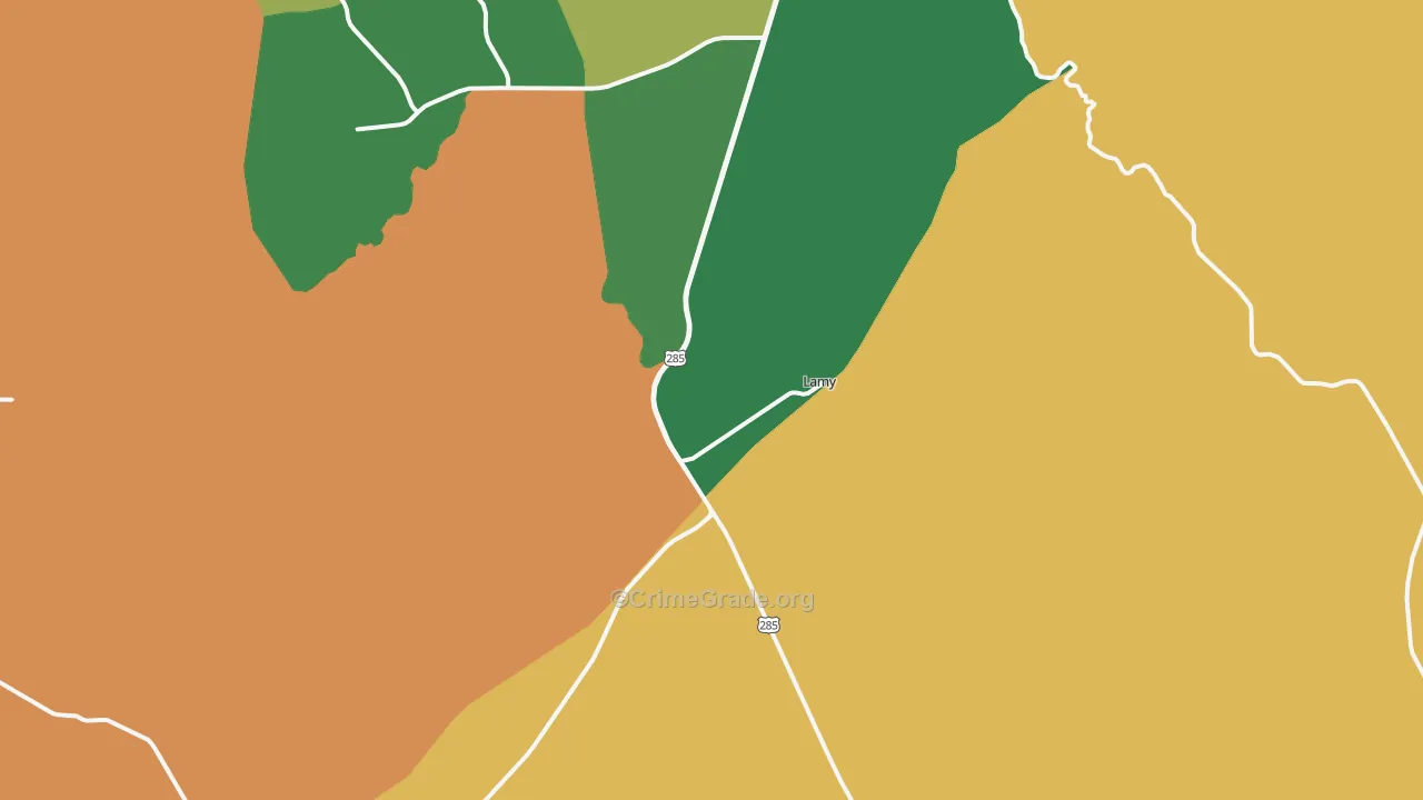 Lamy, NM Map of Drug-Related Crime Rates