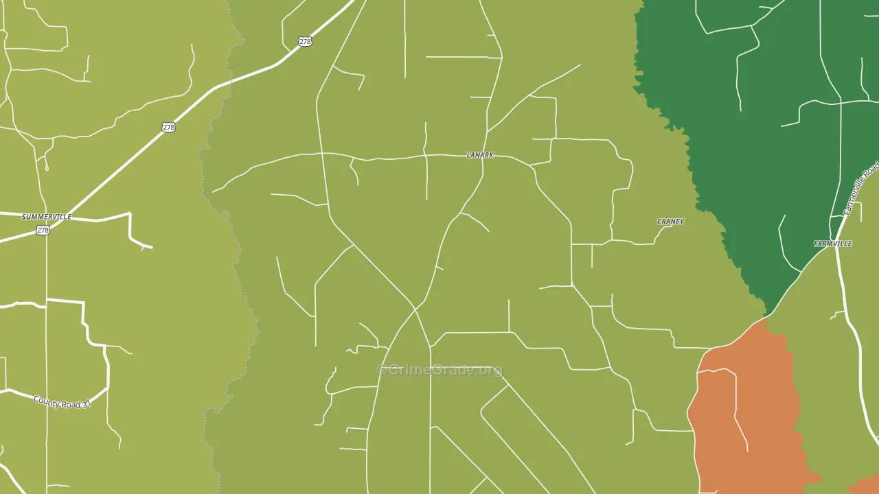 Lanark, AR Map of Drug-Related Crime Rates
